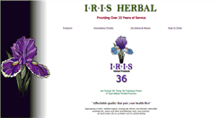 Desktop Screenshot of irisherbal.com